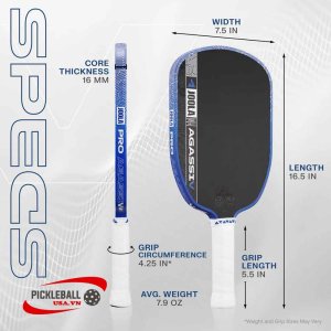 Vợt Pickleball Joola Agassi Pro V 16mm