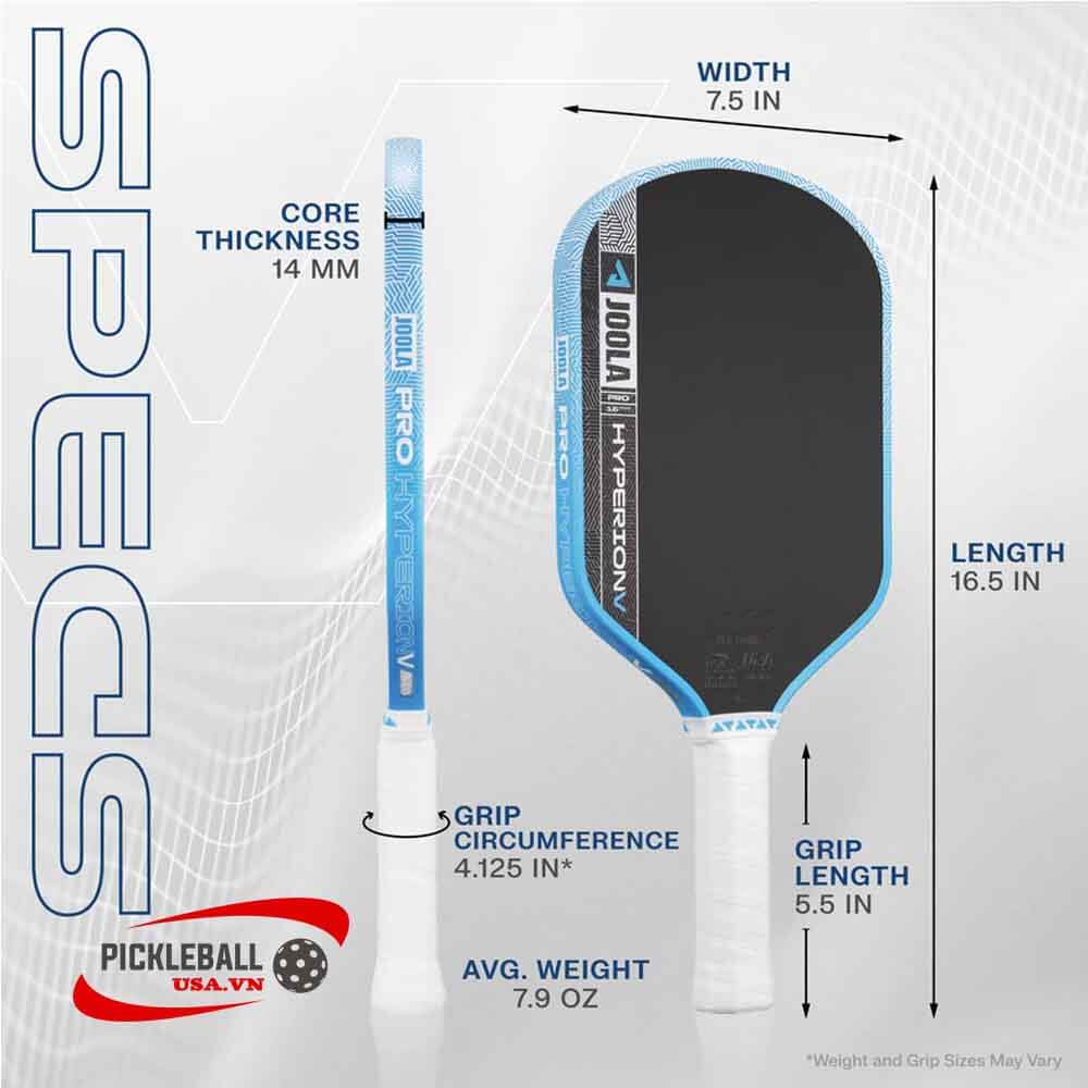 Vợt Pickleball Joola Hyperion Pro V 14mm Vợt Pickleball Joola Hyperion Pro V 14mm & 16mmVợt Pickleball Joola Hyperion Pro V 14mm & 16mm